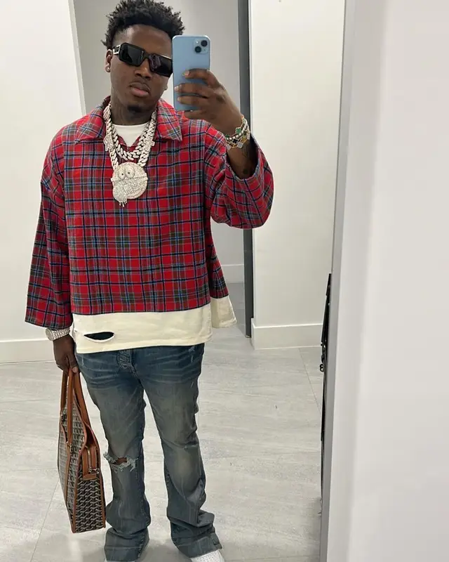 Real Boston Richey outfit in Don't Let Mom Find Out, Amiri, and Nike, 2023