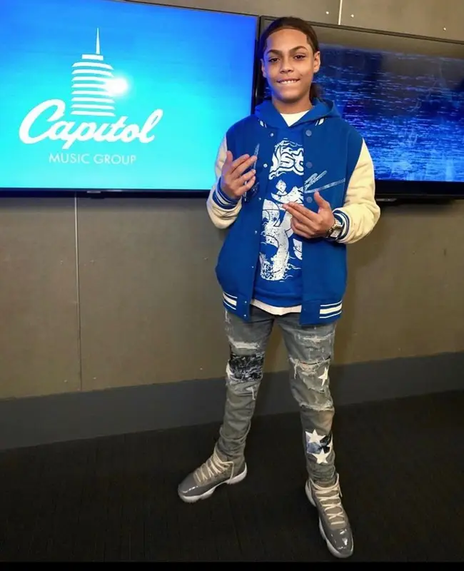 SugarHill Ddot outfit in Hellstar, Amiri, and Jordan, 2023