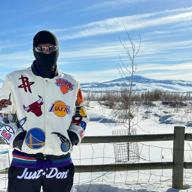Fabolous outfit in Jeff Hamilton, Balenciaga, and Just Don, 2023