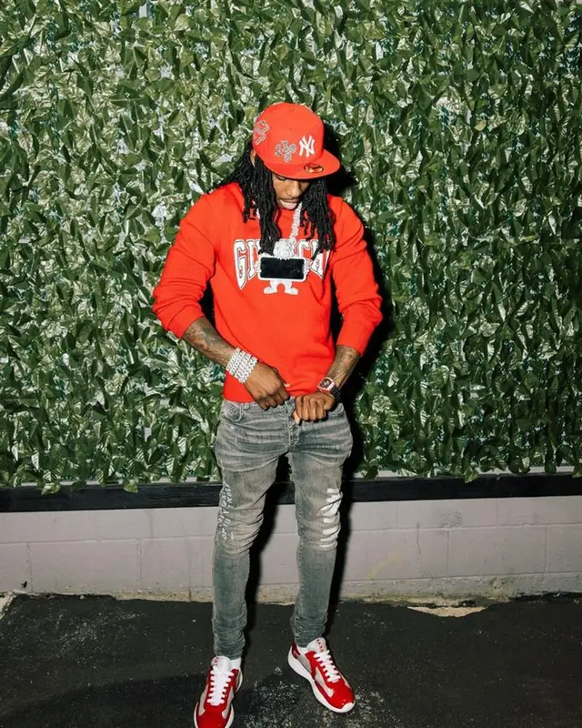 Polo G outfit in Givenchy, Amiri, and Prada, 2023