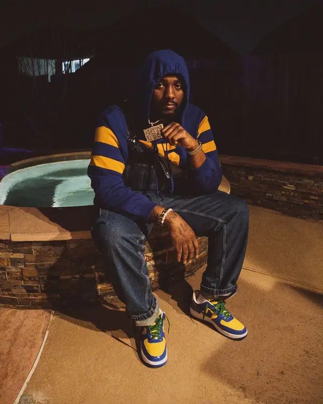 Peezy outfit in Gucci, Supreme, and Nike, 2023