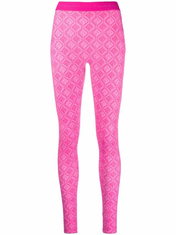 Marine Serre Crescent Moon Pink Leggings $330