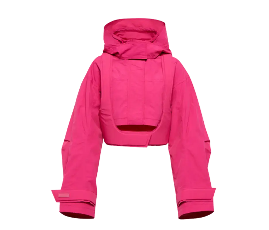 Jacquemus La Parka Fresa Cropped Puffer Jacket $791
