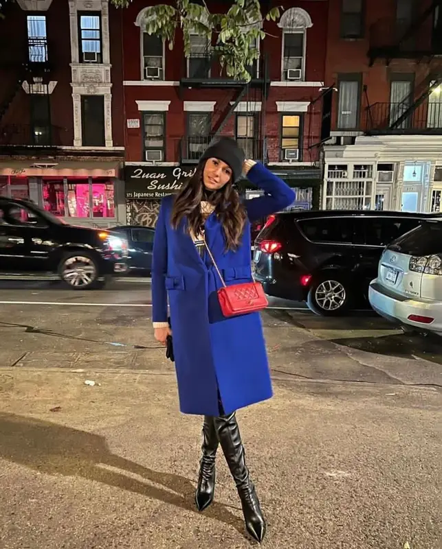 Nina Dobrev outfit in Smythe , Polo Ralph Lauren, and Chanel, 2022