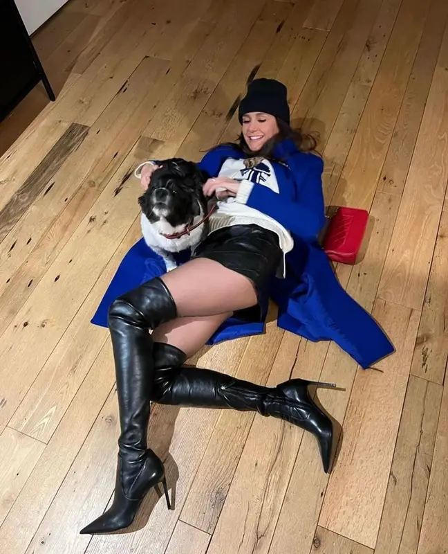Nina Dobrev outfit in Smythe , Polo Ralph Lauren, and Chanel, 2022