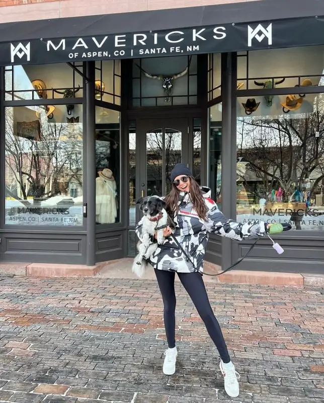 Nina Dobrev outfit in Prada and Nike, 2023