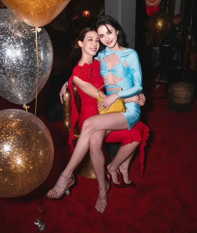 Davika Hoorne outfit in Bvlgari, Coperni, and Amina Muaddi, 2023