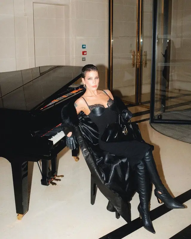 Halsey outfit in Kalda, Givenchy, and Jean Paul Gaultier, 2023