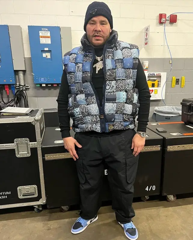 Fat Joe outfit in Kapital, Nike, and Prada, 2023