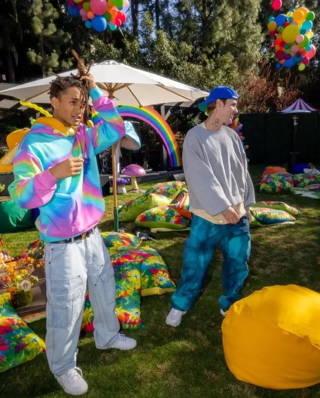 Jaden Smith outfit in MSFTSrep, Supreme, and Louis Vuitton, 2023