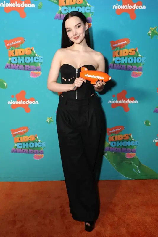 Dove Cameron outfit in Jean Paul Gaultier and Sam Edelman, 2023