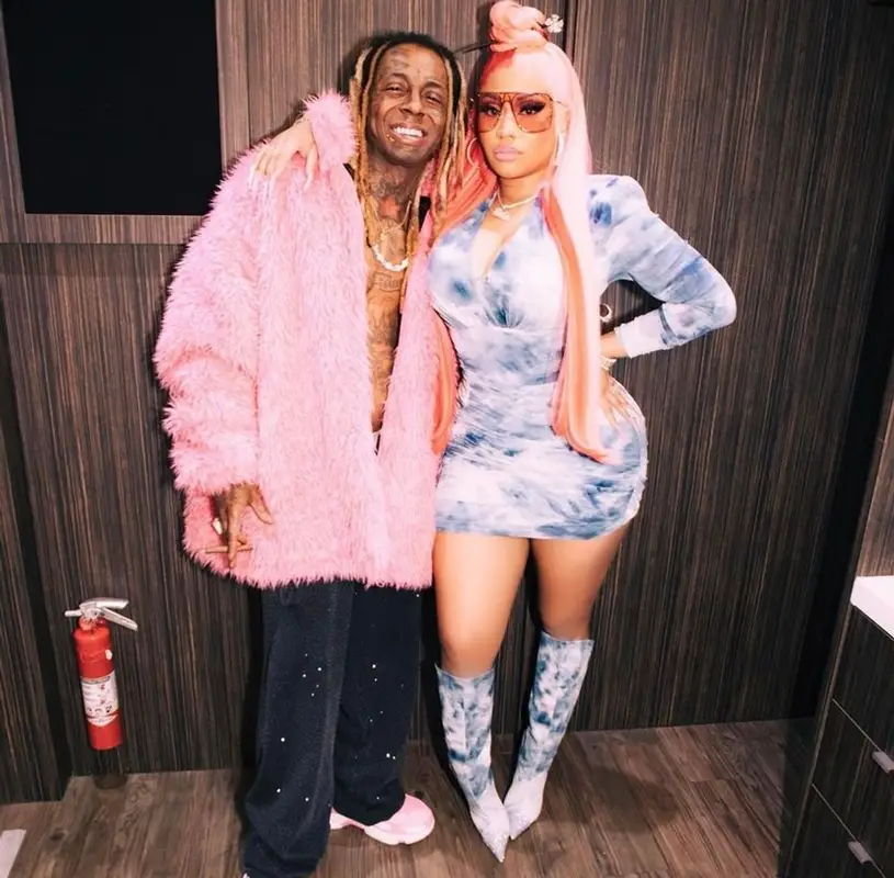 Nicki Minaj outfit in Alexandre Vauthier, Chanel, and Alexander McQueen, 2023