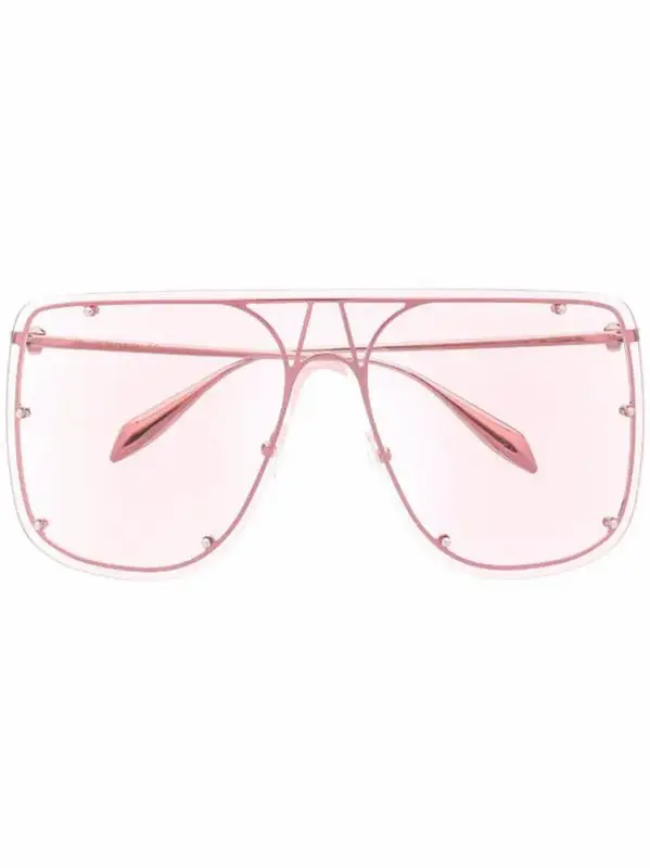 Alexander McQueen Tinted Oversize-Frame Sunglasses $395