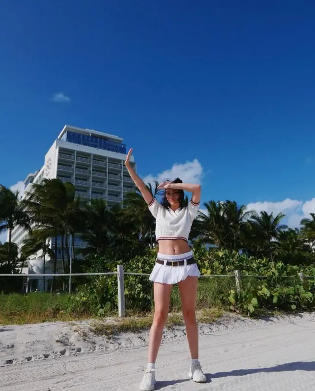 Ursula Corbero outfit in Miu Miu, 2022