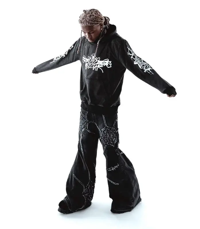 Destroy Lonely outfit in Brotherly Love and Rick Owens, 2023