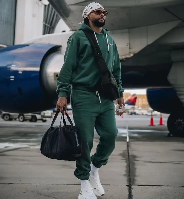 Patty Mills outfit in Mouty, Dolce & Gabbana, and Bottega Veneta, 2023