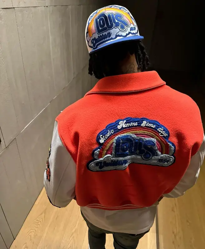 Moneybagg Yo outfit in Amiri and Louis Vuitton, 2023