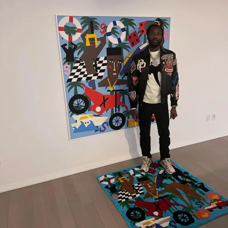 Meek Mill outfit in Givenchy, Balenciaga, and Ceo Slow, 2023