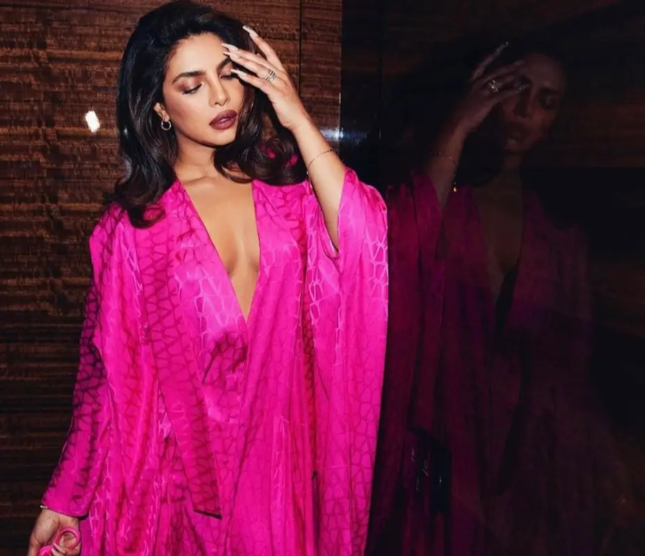 Priyanka Chopra outfit in Bvlgari and Valentino Garavani, 2023