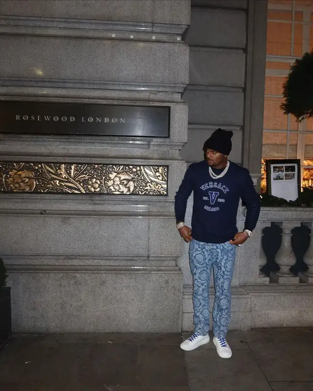 Deshaun Watson outfit in Versace, 2023