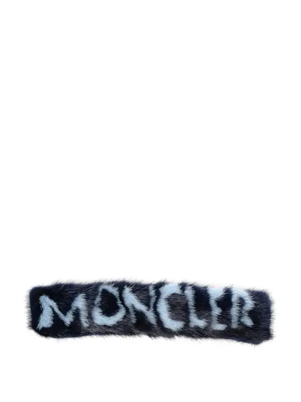 Moncler Navy Fur Headband  $1300