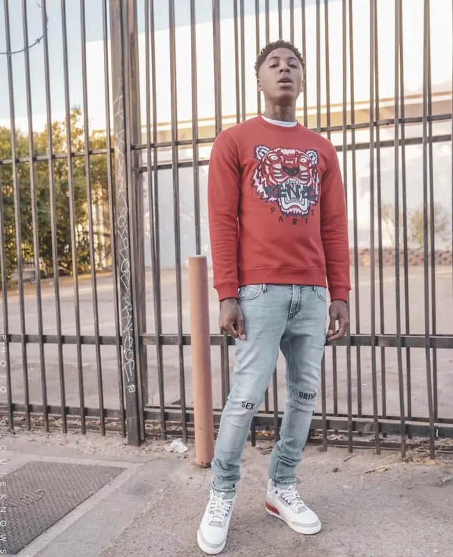 NBA YoungBoy outfit in Polo Ralph Lauren, Kenzo, and Rta, 2020