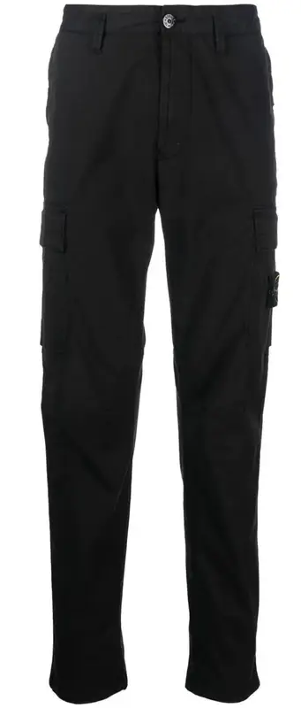 Stone Island Compass-Motif Straight-Leg Pants $430
