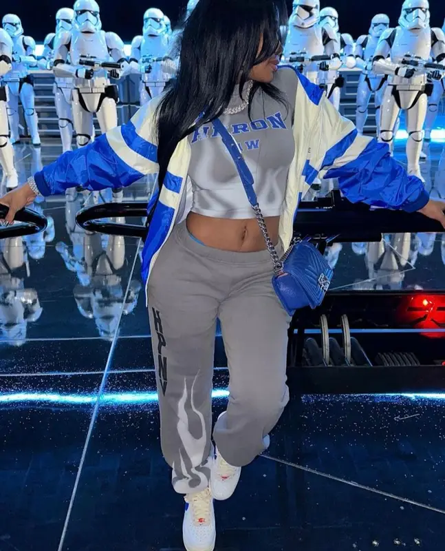Jayda Wayda outfit in Celine, Heron Preston, and Chanel, 2023