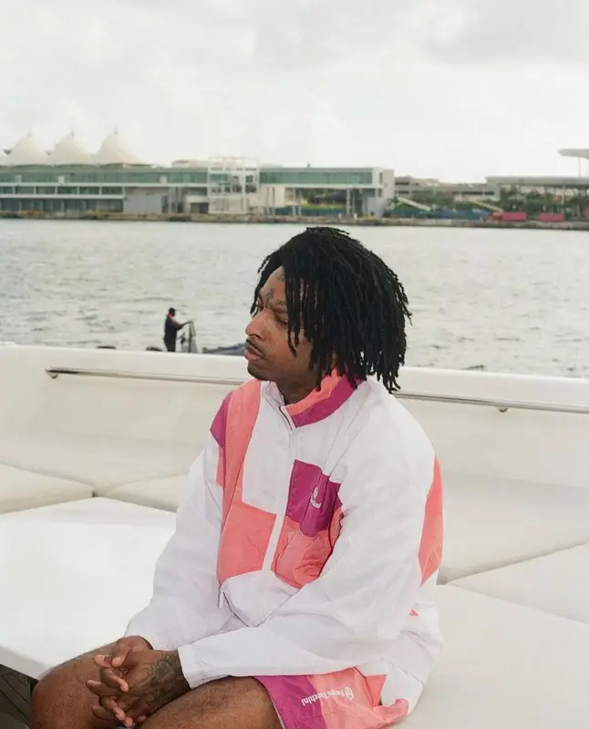21 Savage outfit in Sergio Tacchini, 2023