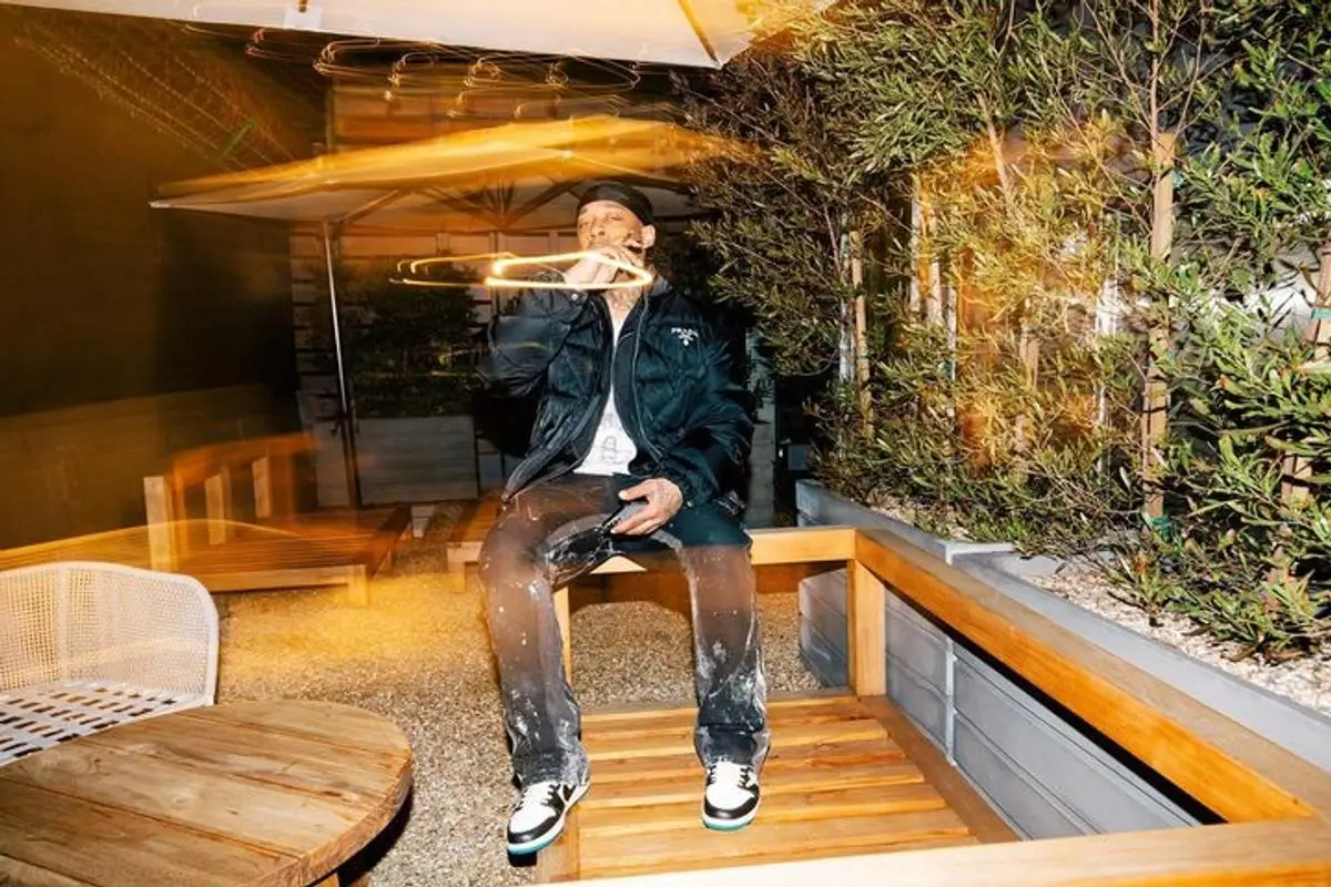 Ty Dolla Sign outfit in Prada, Gallery Dept., and Nike, 2023