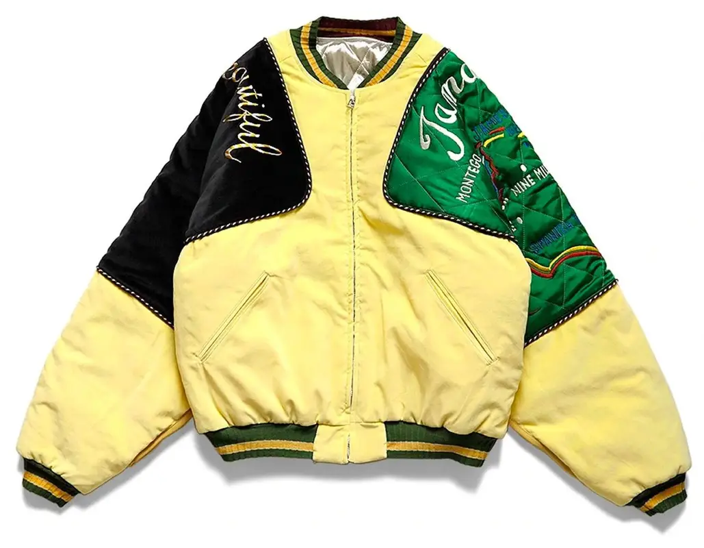 Kapital Padded Panelled Cotton And Velvet Bomber Jacket $1500