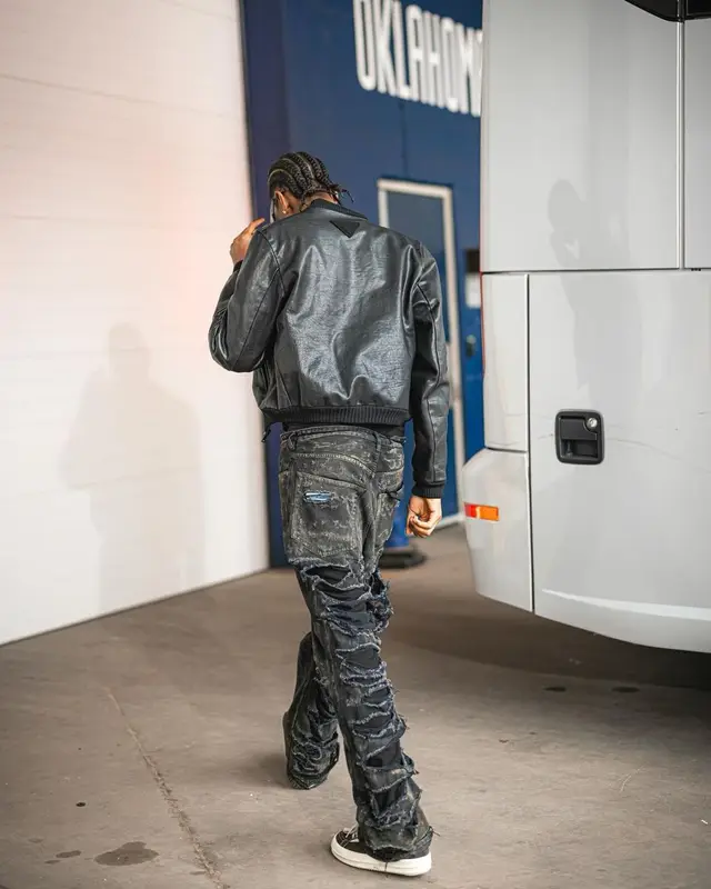 Shai outfit in Balenciaga, Rick Owens, and Prada, 2023