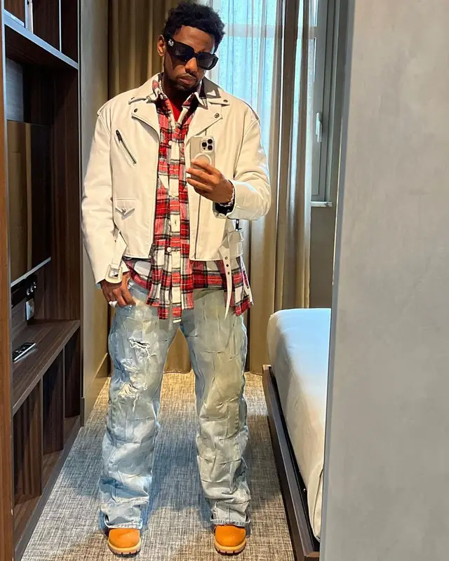 Fabolous outfit in Balenciaga, Who Decides War, and Dsquared2, 2023