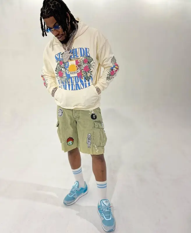 CJ So Cool outfit in Rhude, Gallery Dept., and Cartier, 2023
