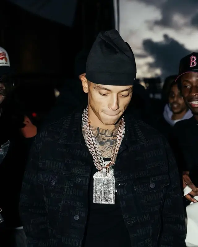 Central Cee outfit in Iceberg, Kalenji, and Trapstar, 2023