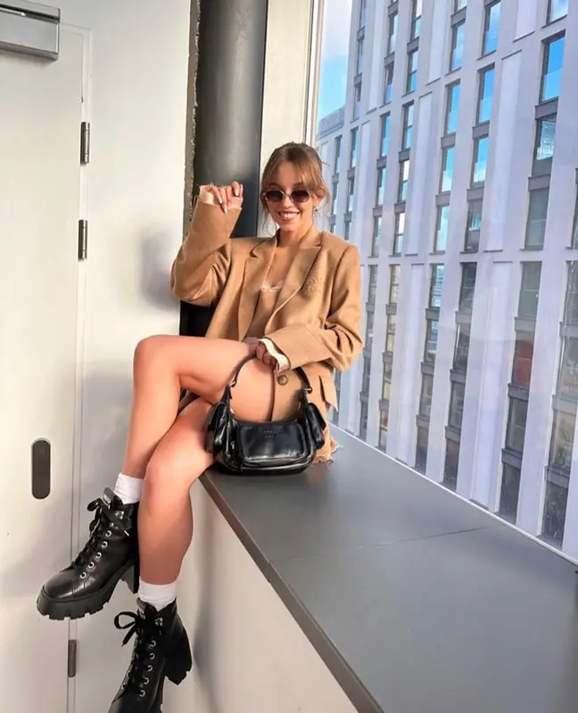 Sydney Sweeney outfit in Miu Miu, 2023