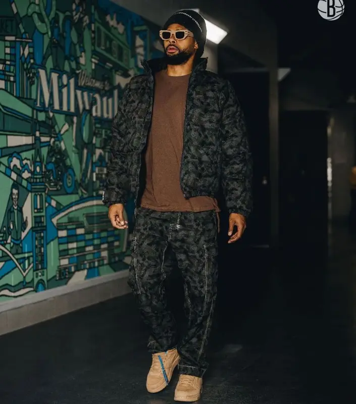 Patty Mills outfit in Ksubi and Off-White, 2023