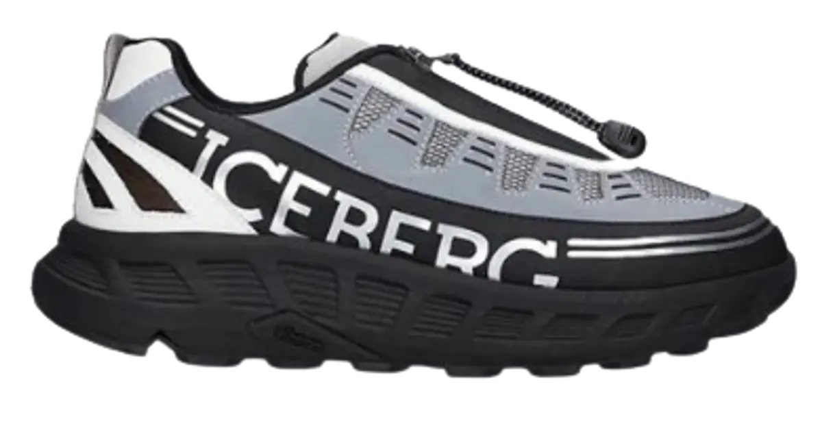 Iceberg Zipper Black Logo Sneakers $595