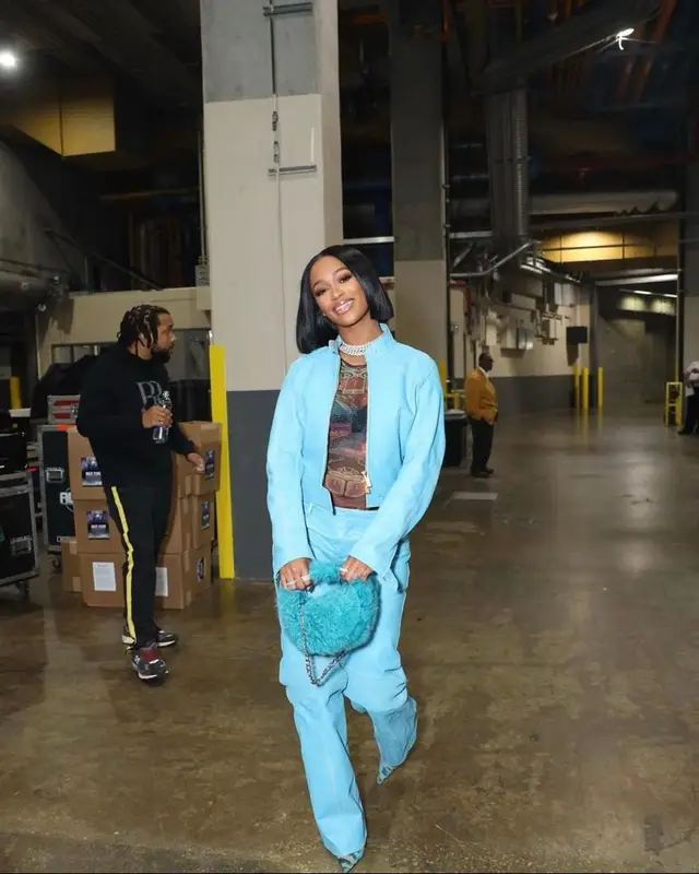 Dess Dior outfit in Blumarine, Jean Paul Gaultier, and By Far, 2023