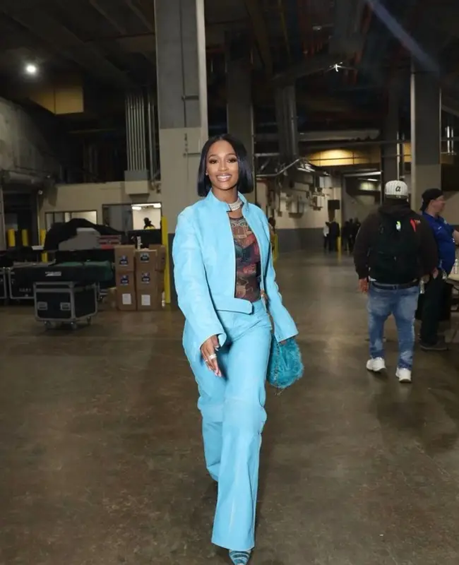 Dess Dior outfit in Blumarine, Jean Paul Gaultier, and By Far, 2023