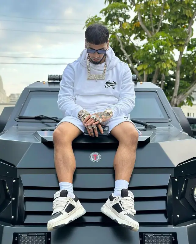 Anuel AA outfit in Amiri, 2023