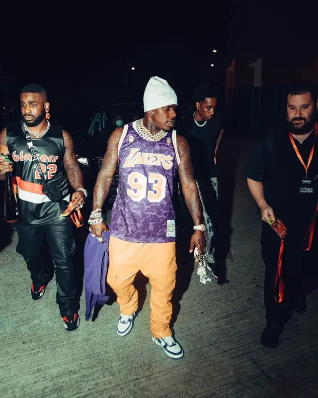 DaBaby outfit in Bape, 2023