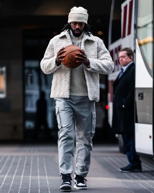 Patrick Beverley outfit in Dior, ERL, and Nike, 2023