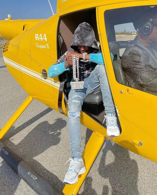 Lil Tjay outfit in Amiri and Dior, 2023
