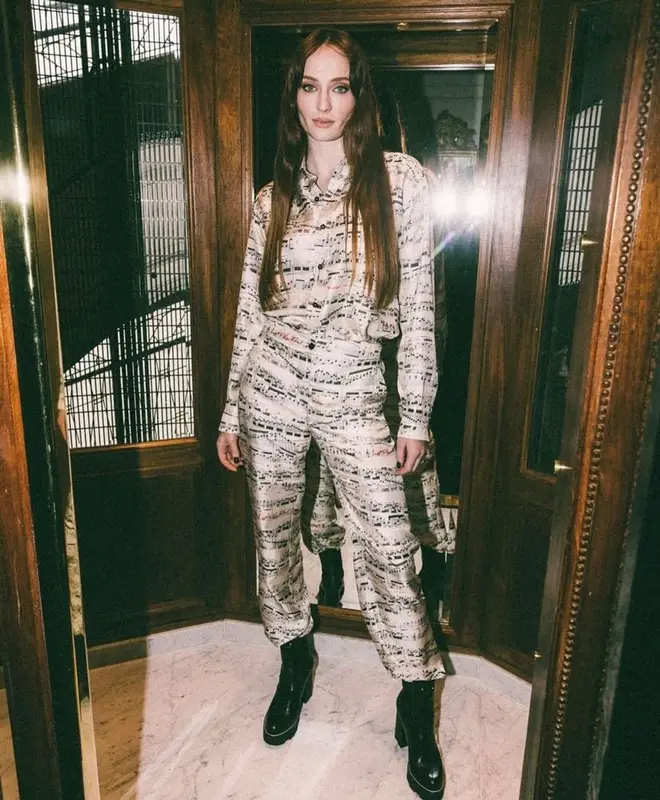Sophie Turner outfit in Louis Vuitton, 2023