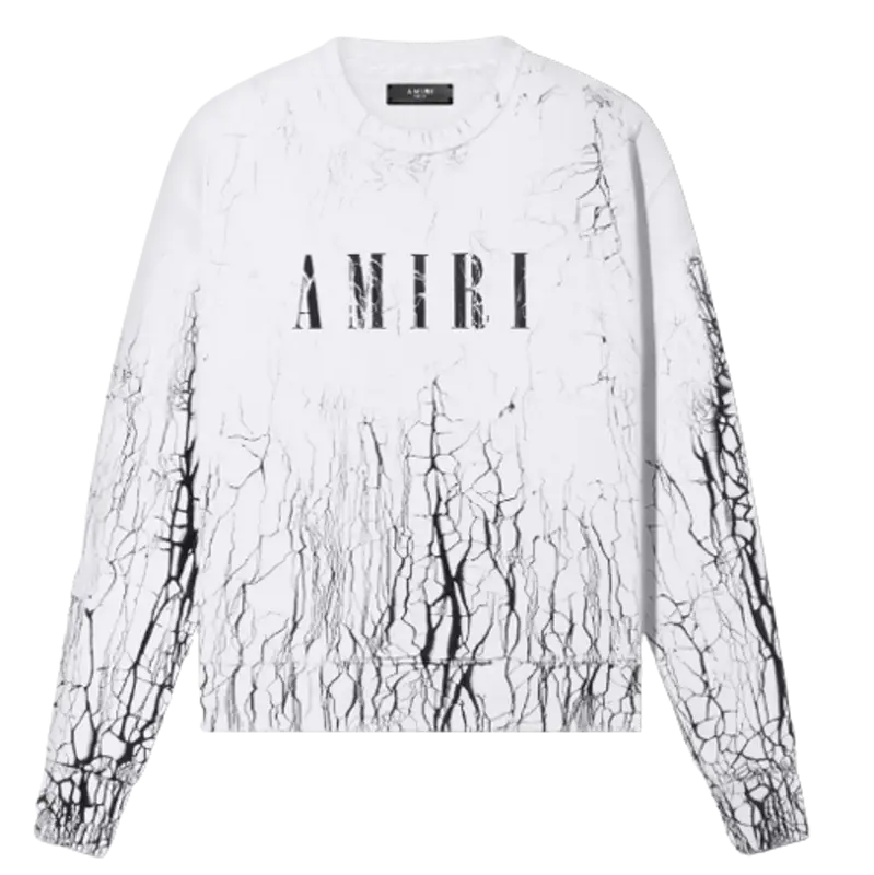 Amiri Cracked Dye Core Logo Crewneck $795