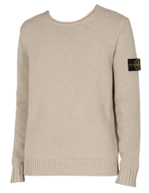 Stone Island Loose Grey Cotton Sweater $460