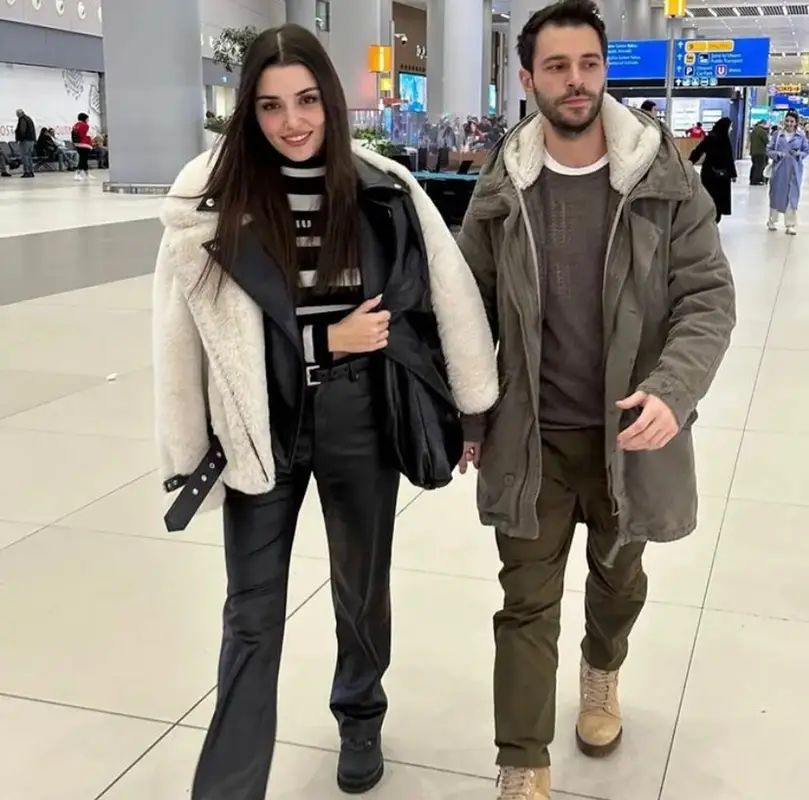 Hande Erchel outfit in The Kooples, Miu Miu, and Prada, 2023