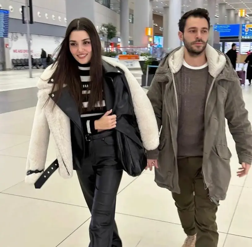 Hande Erchel outfit in The Kooples, Miu Miu, and Prada, 2023