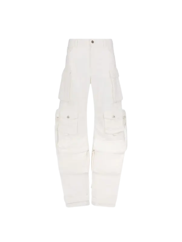 The Attico Fern White Long Pants $1150